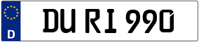 Trailer License Plate